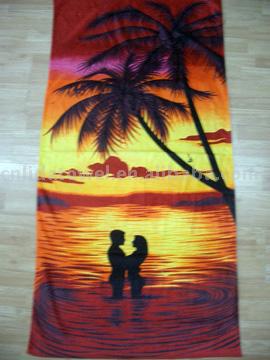  Beach Towels-Velour & Reactive Printed (Serviettes de plage-Velour & Reactive Imprimé)