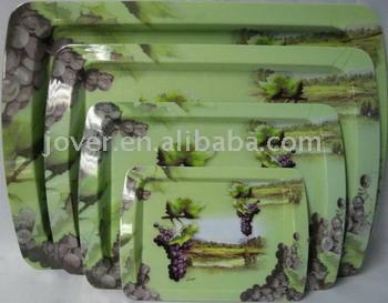  4pc Melamine Tray Set ( 4pc Melamine Tray Set)