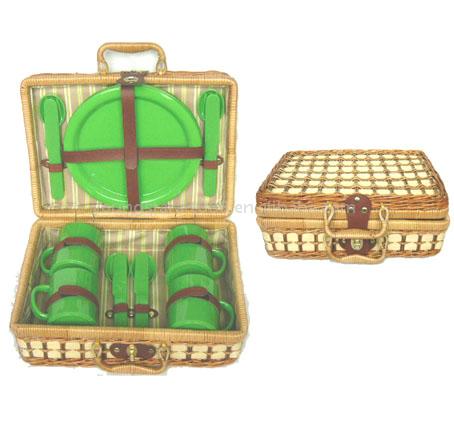  Awn & Bamboo Picnic Basket Set ( Awn & Bamboo Picnic Basket Set)
