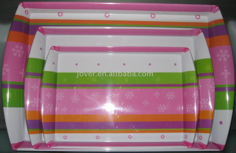  4pc Melamine Tray Set ( 4pc Melamine Tray Set)