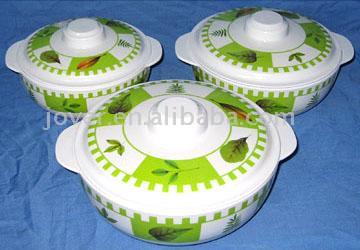  3pc Melamine Bowl Set with Lids ( 3pc Melamine Bowl Set with Lids)
