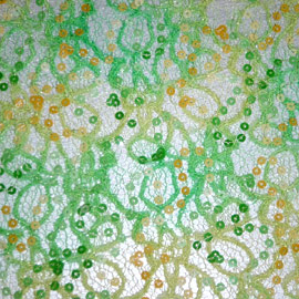  Allover Spangle Embroidery Tulle ( Allover Spangle Embroidery Tulle)
