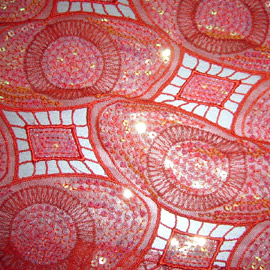  Allover Hole Cutting Embroidery Tulle ( Allover Hole Cutting Embroidery Tulle)