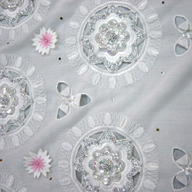 Allover Cording Embroidery Fabric ( Allover Cording Embroidery Fabric)