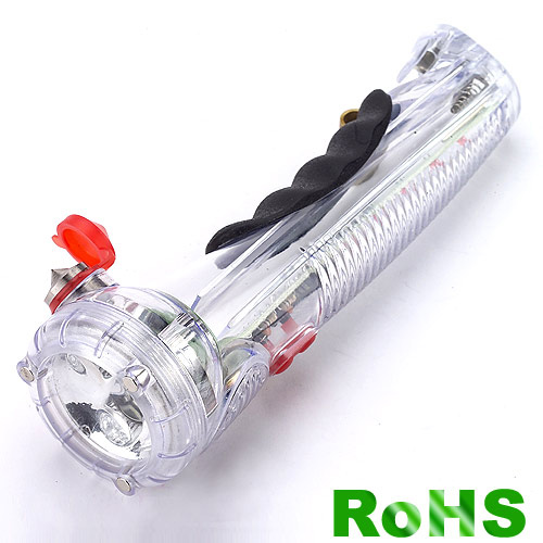  Emergency Light with Car Alarm, Can Knock Glass and Cut Seat Belts (SB-2008 ( Emergency Light with Car Alarm, Can Knock Glass and Cut Seat Belts (SB-2008)