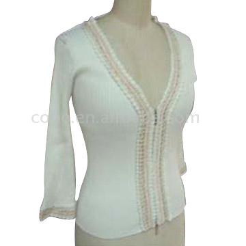  Cardigan with Front-Open Zipper ( Cardigan with Front-Open Zipper)