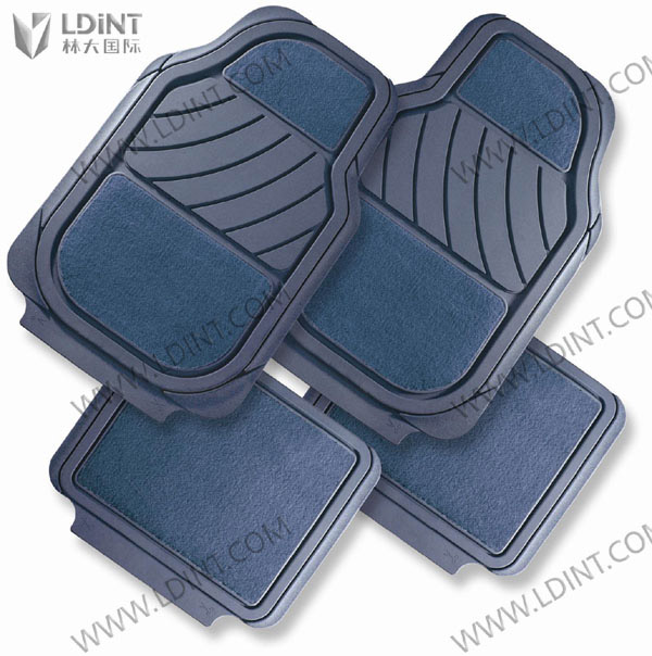  Car Floor Mat With Rubber+Carpet Car Mat