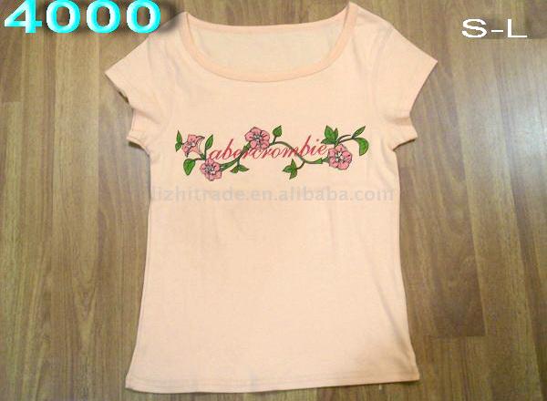 Product Name: Ladies` Printed Short-Sleeve Polo Shirt (Название продукта: Женский Печатный коротким рукавом Рубашки поло)