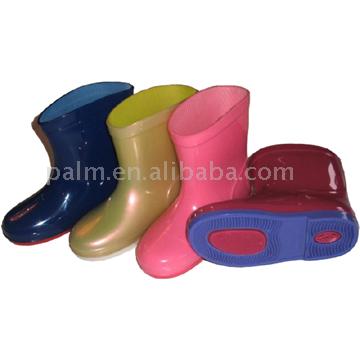  2 Colours Children`s Membrane PVC Rain Boots (Мембрана 2 цвета детской ПВХ Rain Boots)