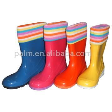  2 Colour Children PVC Rain Boots (2 цвета Дети ПВХ Rain Boots)