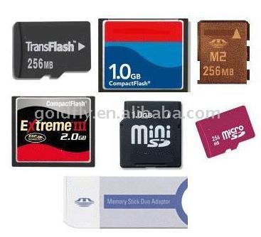  Memory Cards (Cartes mémoire)