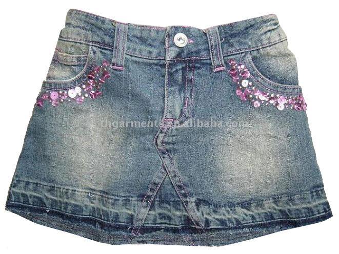  Kid`s Jean Skirt ( Kid`s Jean Skirt)