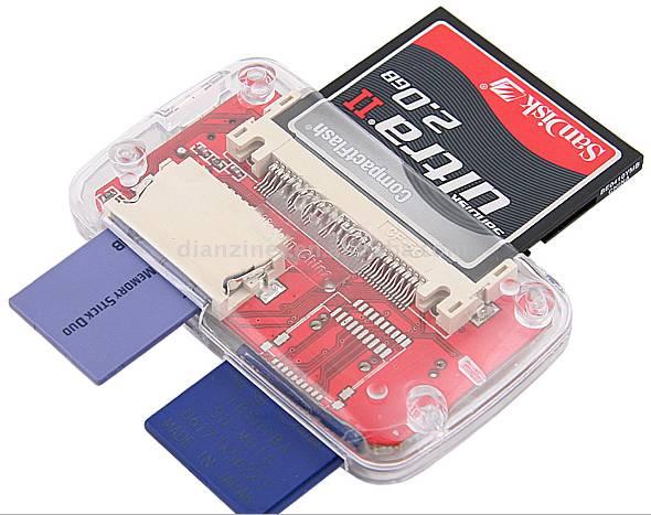 USB Card Reader mit 3-Port Hub (USB Card Reader mit 3-Port Hub)