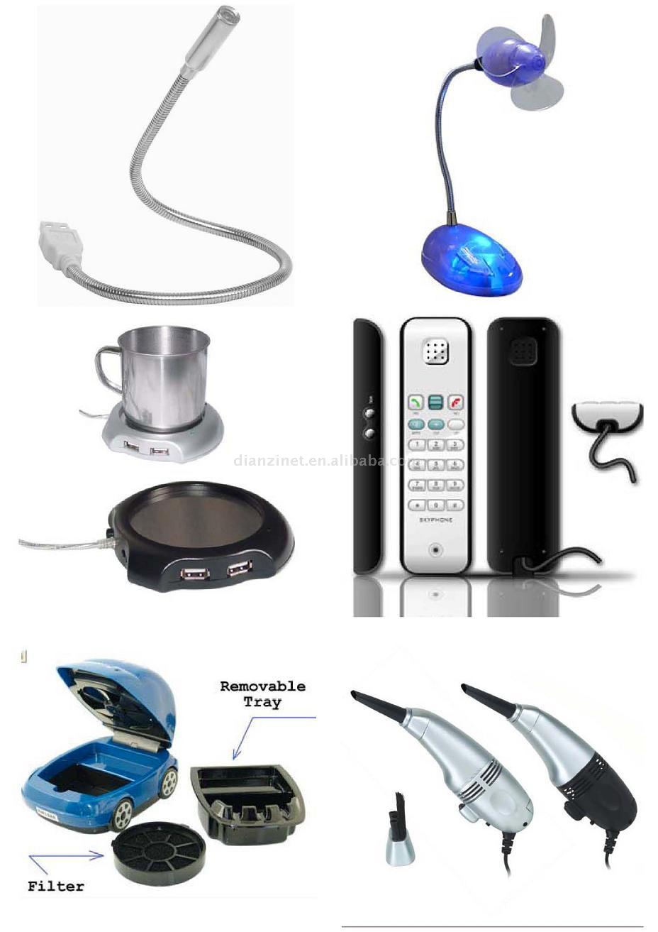  USB Light/Fan/Cleaner/Cup Warmer/Skype Phone (USB Light / Fan / Cleaner / подогрева чашек / Skype телефон)