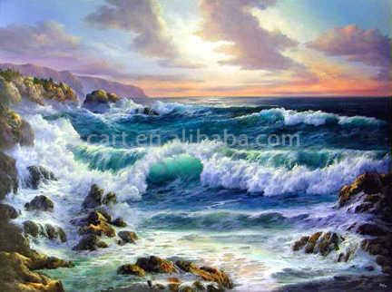  Oil Painting (Seascape) ( Oil Painting (Seascape))