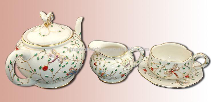  Tea Set with Elegant & Vivid Design (Чай с элегантными & Яркий дизайн)