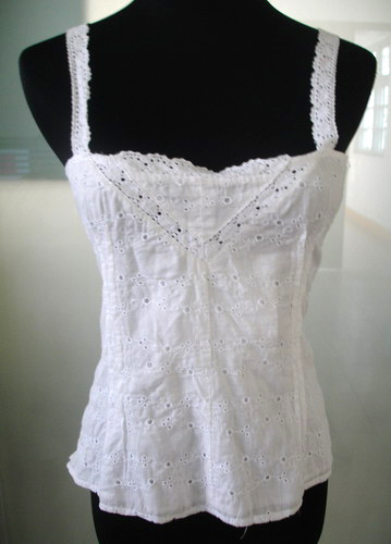  Ladies` Cotton Pointelle Cami