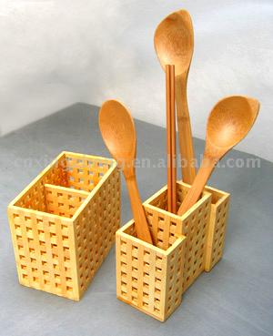  Bamboo Scoop And Storage (Bamboo Scoop and Storage)