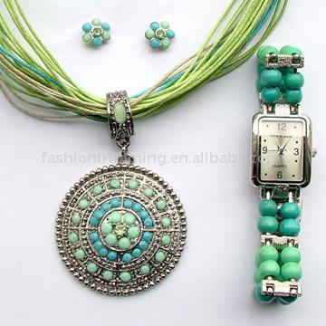  Necklace & Watch Bracelet Set ( Necklace & Watch Bracelet Set)