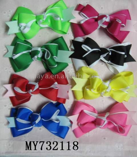 Grosgrain Ribbon Bow with Metal Clips ( Grosgrain Ribbon Bow with Metal Clips)