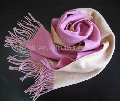  Wool Scarf with Double Colors