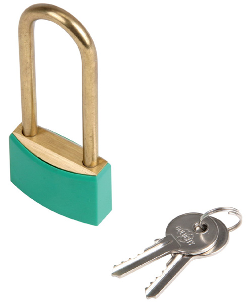  Brass Padlock with Brass Shackle (Brass Brass Vorhängeschloss mit Schäkel)