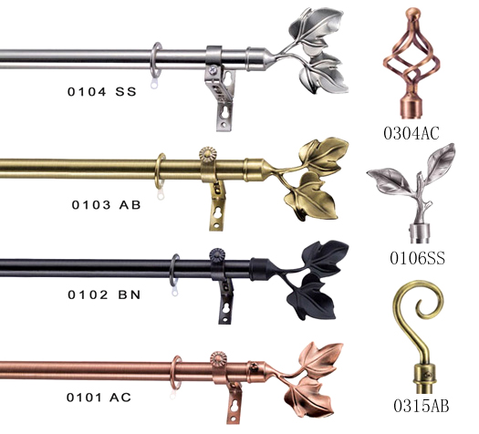  Electroplated Curtain Rod (Électrolytiques Curtain Rod)