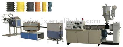  PE Carbon Fibre Corrugated Pipe Extrusion Line (PE Carbon Fibre Wellrohr Extrusion Line)