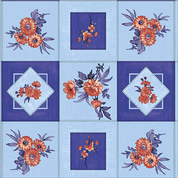  PVC Tablecloth with Non-Woven Backing (Nappe en PVC avec des pays non-tissée)