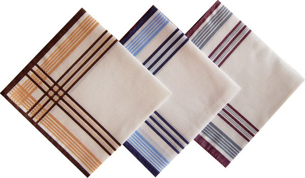  Men`s Printed Handkerchiefs (Men`s Imprimé Mouchoirs)