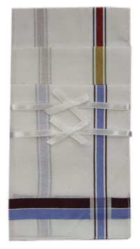  Men`s Satin Striped Handkerchiefs ( Men`s Satin Striped Handkerchiefs)