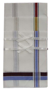  Men`s Satin Striped Handkerchiefs (Мужские атласная Полосатая носовые платки)