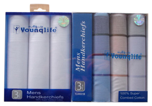  Men`s Gift Box Handkerchiefs (Men`s Gift Box Mouchoirs)