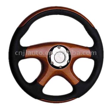  Wooden Steering Wheel (Volant en bois)