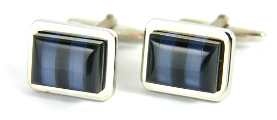  Combined Cat Eye Stone Cufflink (Комбинированные кошачий глаз камень запонки)