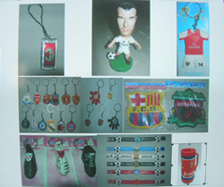 Key Chain with Soccer Team Logo (Key Chain avec Soccer Team Logo)