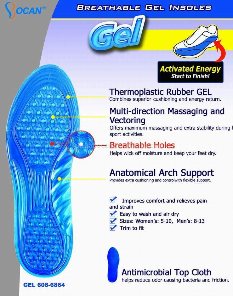  Breathable Gel Insoles ()