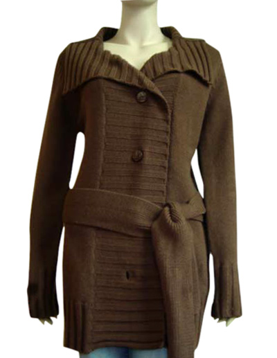  Ladies` Long Knitting Sweater