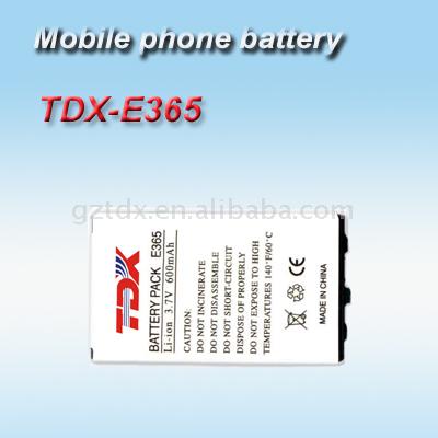  TDX-E365 Mobile Phone Battery (TDX-E365 Mobile Phone Battery)