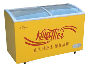 Single-Temperature Curved Glass Door Chest showcase ( Single-Temperature Curved Glass Door Chest showcase)