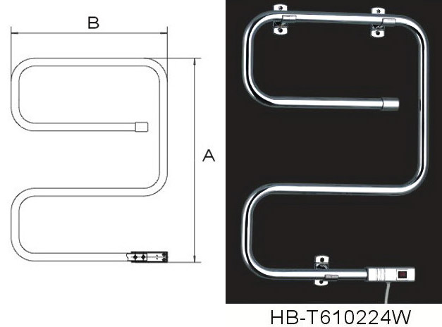  Electric Towel Warmer (Chrome) (Sèche-serviettes électriques (Chrome))