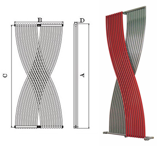 Classic Art Radiator (Paint / Weiß & Rot) (Classic Art Radiator (Paint / Weiß & Rot))