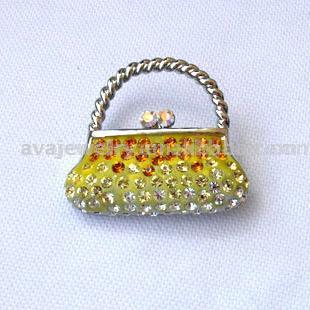  Alloy Enamel Handbag Brooch (Сплав эмаль Брошь Сумочка)