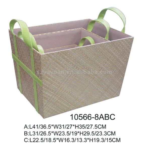  Faux Crocodile & Coconut Storage Baskets ( Faux Crocodile & Coconut Storage Baskets)