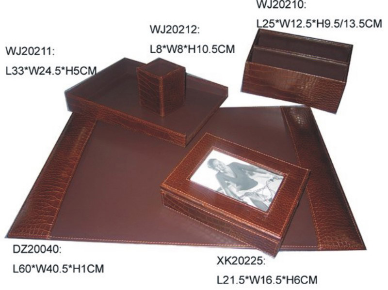  Faux Crocodile Desk Accessories Set ( Faux Crocodile Desk Accessories Set)