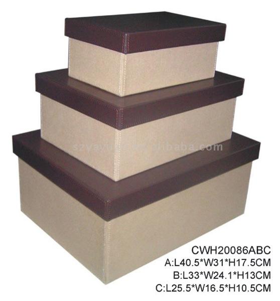  3 Faux Leather & Canvas Box Set ( 3 Faux Leather & Canvas Box Set)