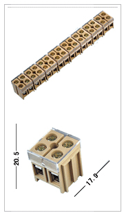  JF6-2.5/2 Terminal Block / Connector (JF6 .5 / 2 терминальный блок / соединитель)