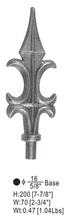  Wrought Iron Spear Point ( Wrought Iron Spear Point)