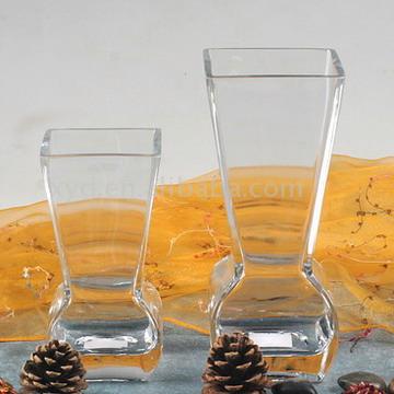 Handmade Square Tapered Glass Vase (Ручная площади конические стеклянной вазе)
