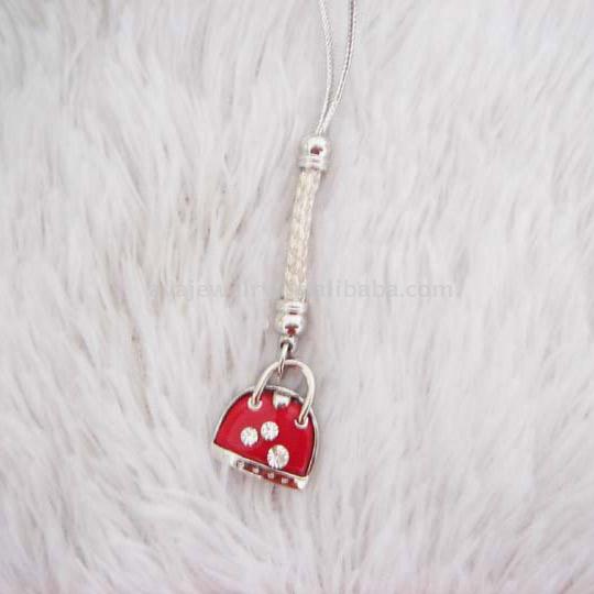  Red Enamel Mobile Phone Accessory ( Red Enamel Mobile Phone Accessory)